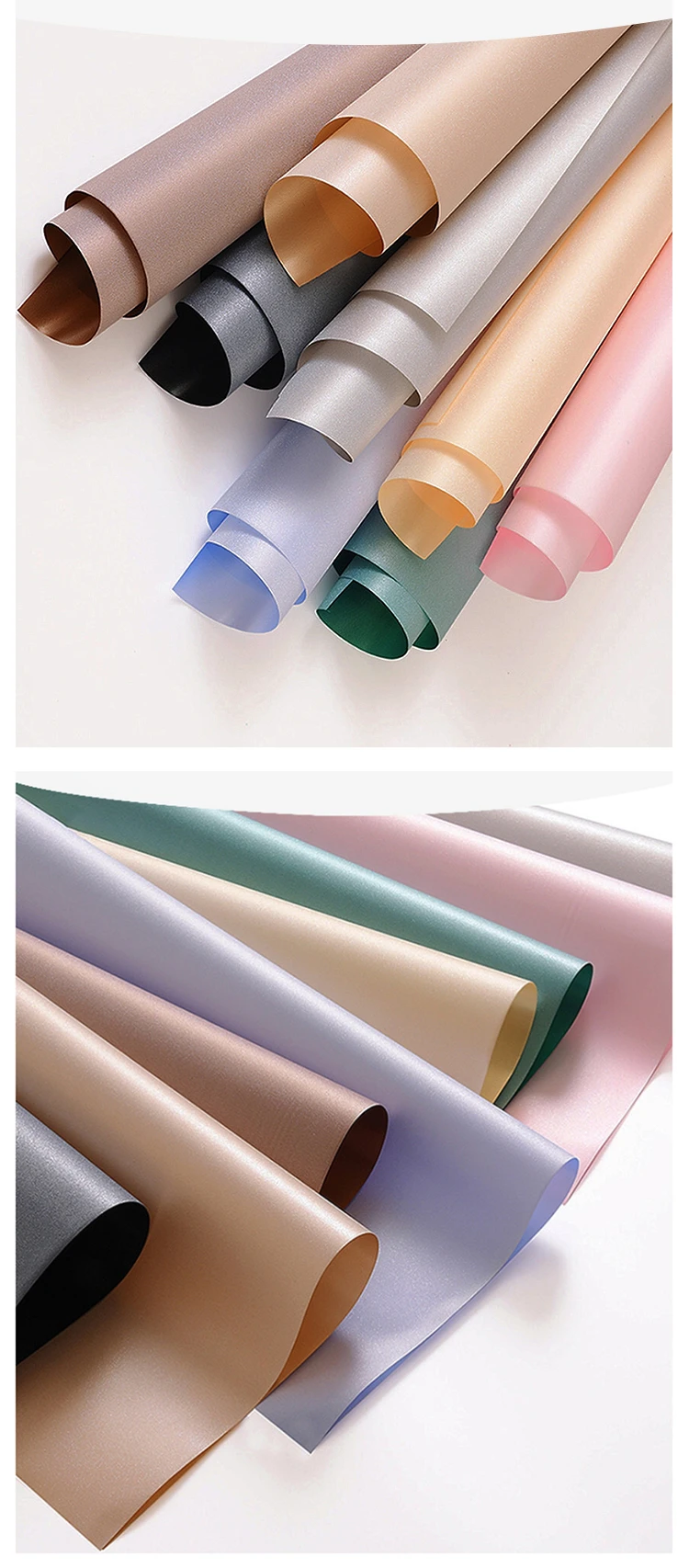 Free Sample Custom Printing Waterproof Flowers Wrapping Paper for Florist Bouquet