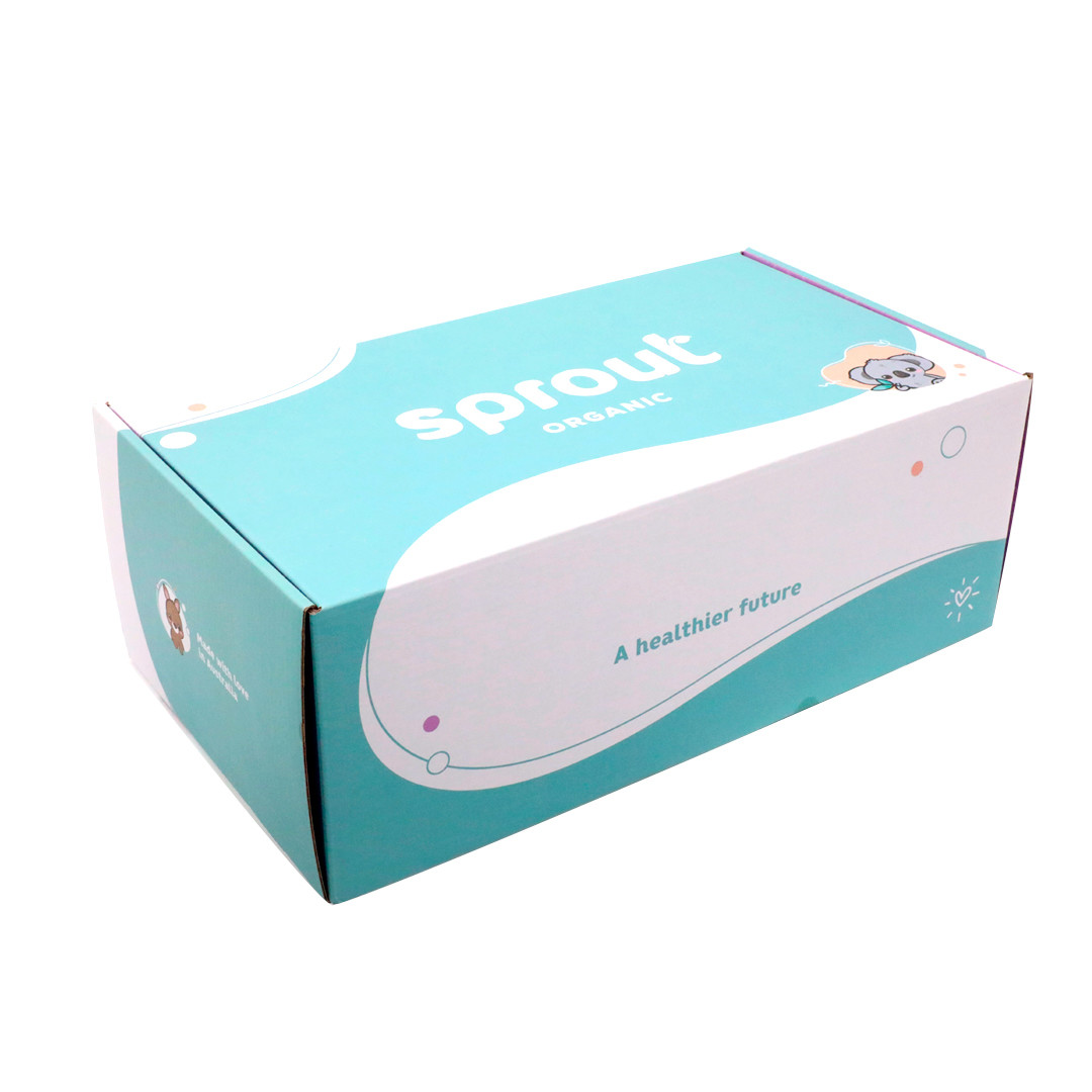 Custom Logo Printing Rigid Disposable Picnic Box Kraft Paper Snacks Subscription Box Packaging