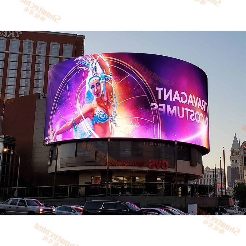 Outdoor Fixed LED Transparent Mesh Screen High Refresh /Brightness / Transparency