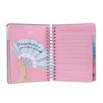 142*210mm Organizer Planner Book 100gsm Hardcover Durable Spiral Bound Notebook