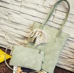 2016 new fall fashion Korean female solid color scarf shopping shoulder bag