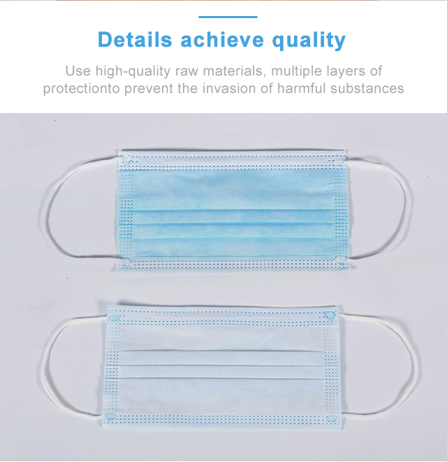 Wholesale High Quality Level 3 Non Woven Custom Disposable Face mask