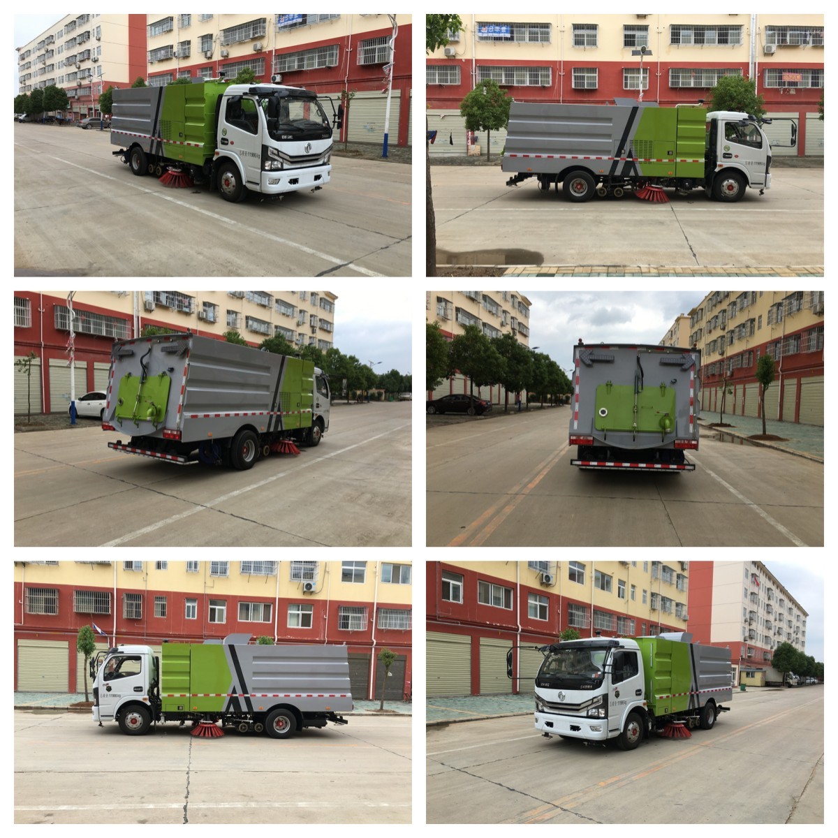 5 cbm water tank and 5 cbm dust tank 120hp Eu 5 Engine Street Clean HIgh Pressure Road Sweeper