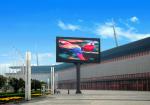 Outdoor Fixed Full Color Led Screen 6000cd/sqm Brightness 2-3 Years Warranty