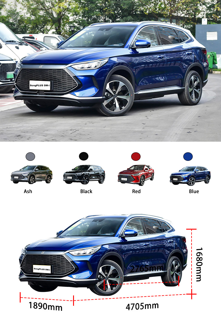 Small Second Hand Hybrid Cars Vehicles SUV Electric BYD Song Plus