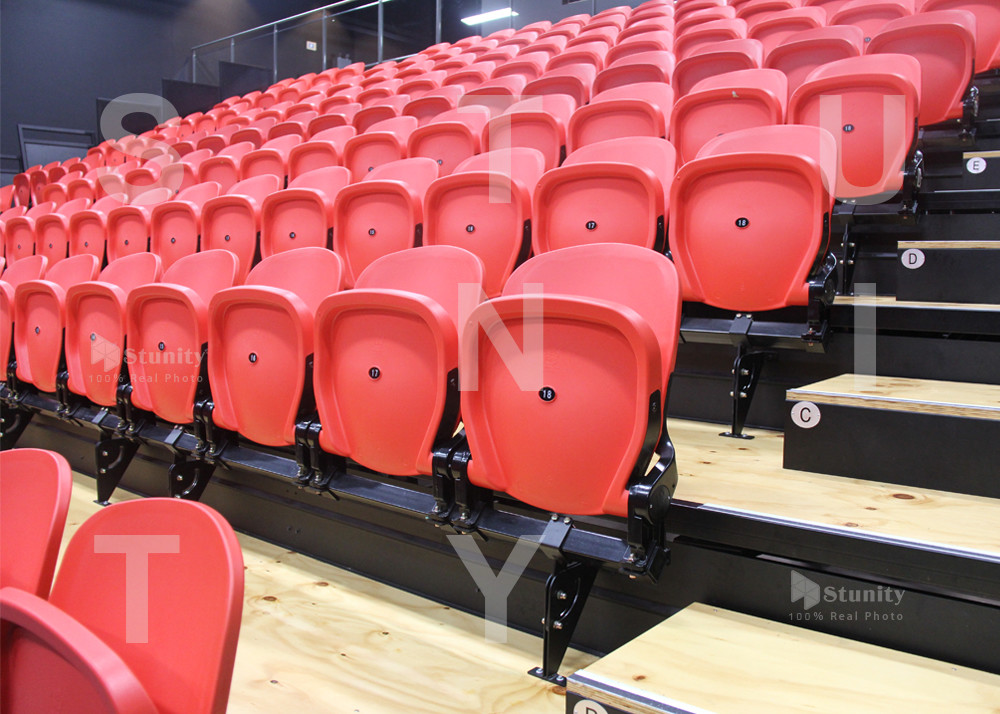 HDPE Plastic Stadium Chair With Cupholder