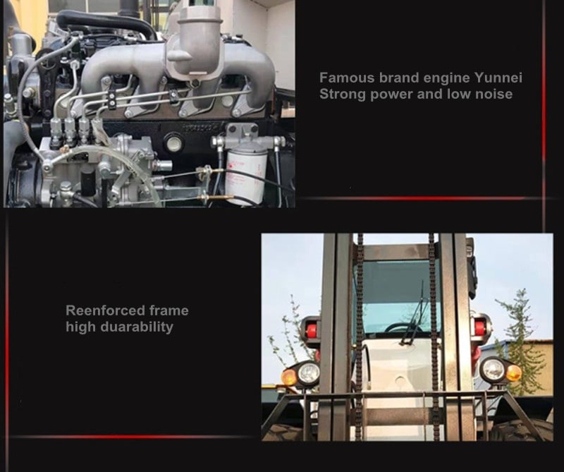 Fast Delivery ET40 4ton Rough Terrain Forklift Diesel 4x4 4 Wheel Drive Off Road Lifter Forklift