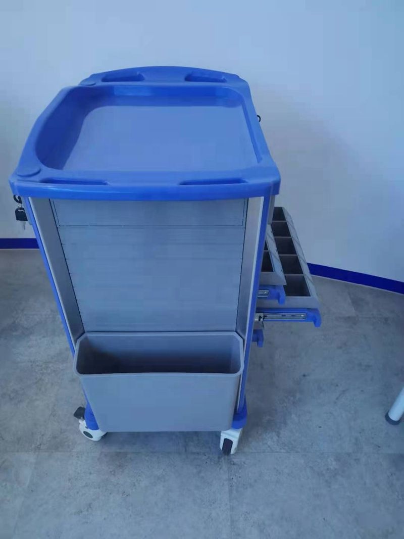 Emergency Trolley for hospital patient with Defibrillator Board 750*480*920mm