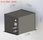 Custom LiFePO4 Solar Street Light Battery 24V 25.6V 28Ah LED Lamp Lithium