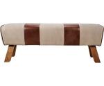 Leather And Canvas Pommel Horse Bench Vintage Leather Bench