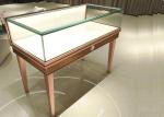 Retail Jewelry Store Showcases With Led Lights , Glass Jewelry Display Case