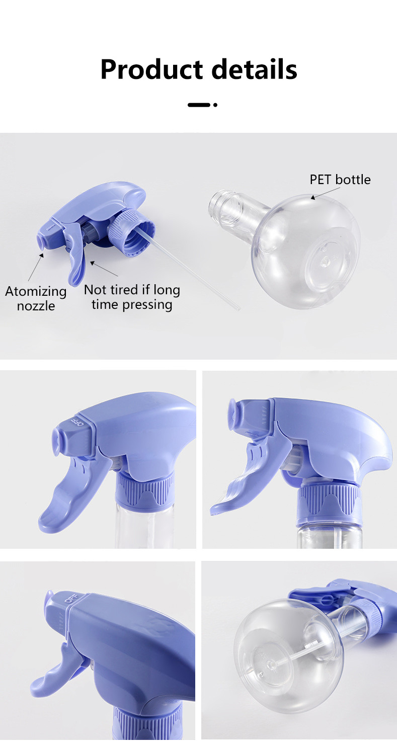 Round 250ml Reusable Cooking Oil Spray Bottle Pp Pet Liquid Container Trigger