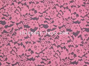 Quality Rose Red Corded Lace Fabric Fashion Flower Design 150cm Width SYD-0132 wholesale