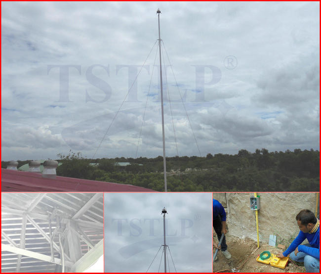 Internationally Tested Self Active Ese Lightning Rod 60μS Long Life