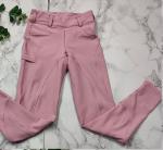 100cm - 175cm Pink Four Way Stretch Horse Riding Pants Leggings For Kids