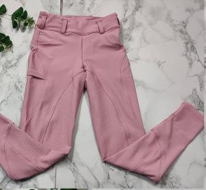 Quality 100cm - 175cm Pink Four Way Stretch Horse Riding Pants Leggings For Kids wholesale