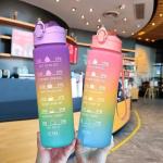Humanized Design 550/750/1000ML Portable Plastic Water Bottle 1 Litre Gradient