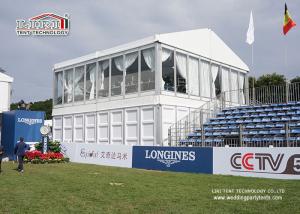 Quality Fire Retardant White PVC 10×10m Aluminum Double Decker Tents for Outdoor Event wholesale