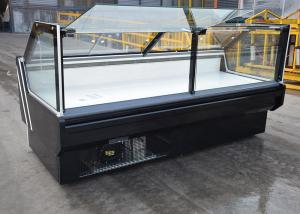 Quality Front Lift Up Straight Glass Secop Deli Meat Display Case Automatic Defrost wholesale