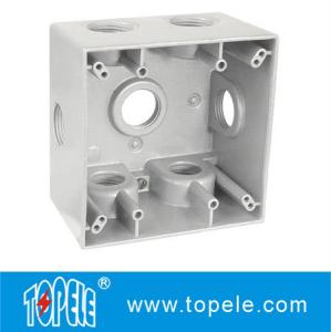 Quality Powder Coated 3 Holes Two Gang Weatherproof Electrical Boxes wholesale