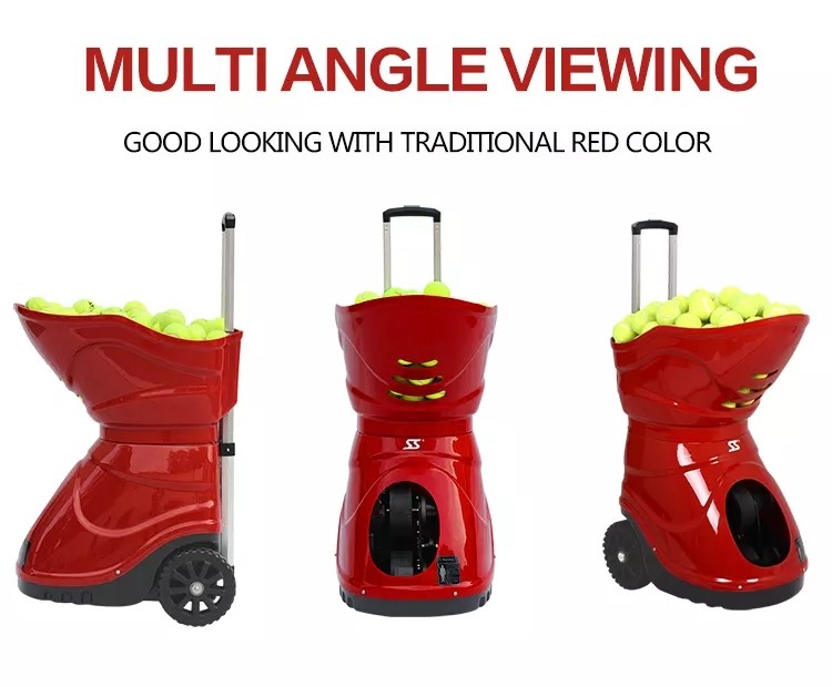 12VDC 120W 20KM/H Tennis Ball Machine For Training Multiple Mode