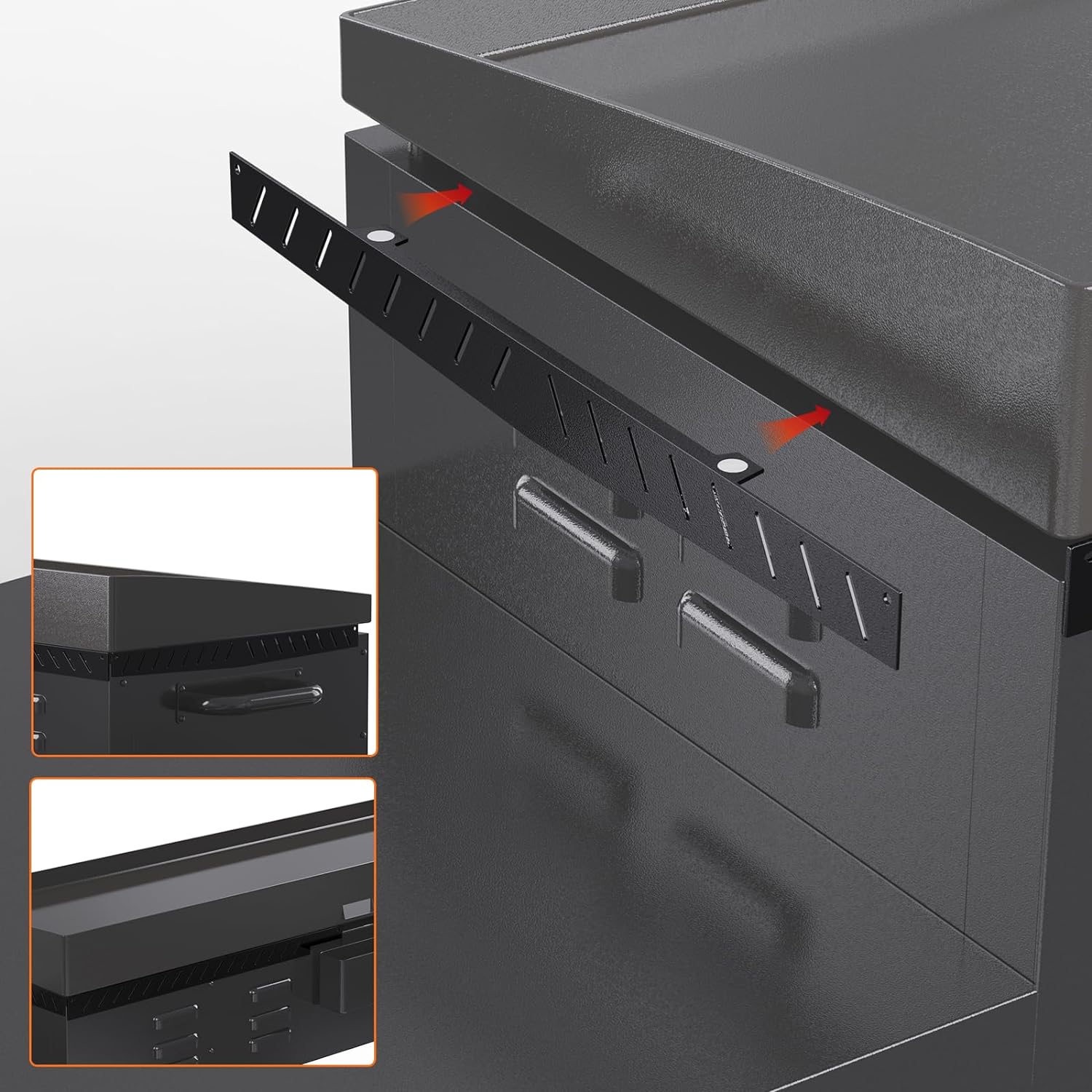 17in Stainless Steel Wind Screen Griddle Guard for Blackstone Griddle Accessories