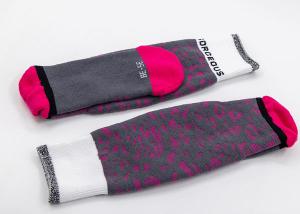 Quality Antibacterial Sporty Athletic Basketball Socks With Printed Logo wholesale