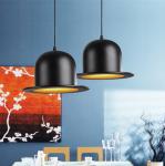 Industrial Hat Chandelier Clothing Shop Cafe Creative Single Head Lamp