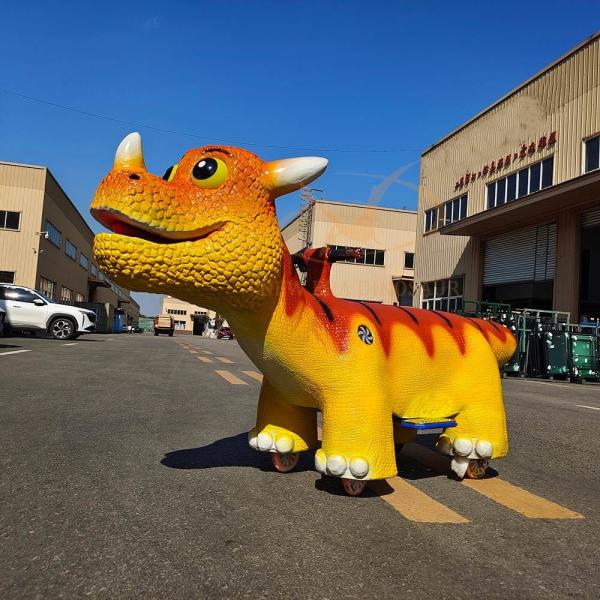 Cheap Children's Animatronic Dinosaur Rides  Amusement Park Electric Dinosaur Car for sale