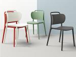 Nordic plastic chair dining chair family creative single simple ins web