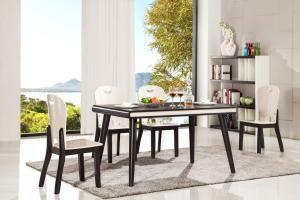 Quality mid century rectangle wood dining table furniture wholesale