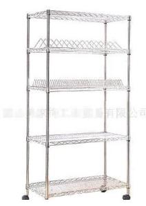 Quality Adjustable Metal Wire Shelving , Heavy Duty NSF 4 Tier Chrome Wire Shelving wholesale