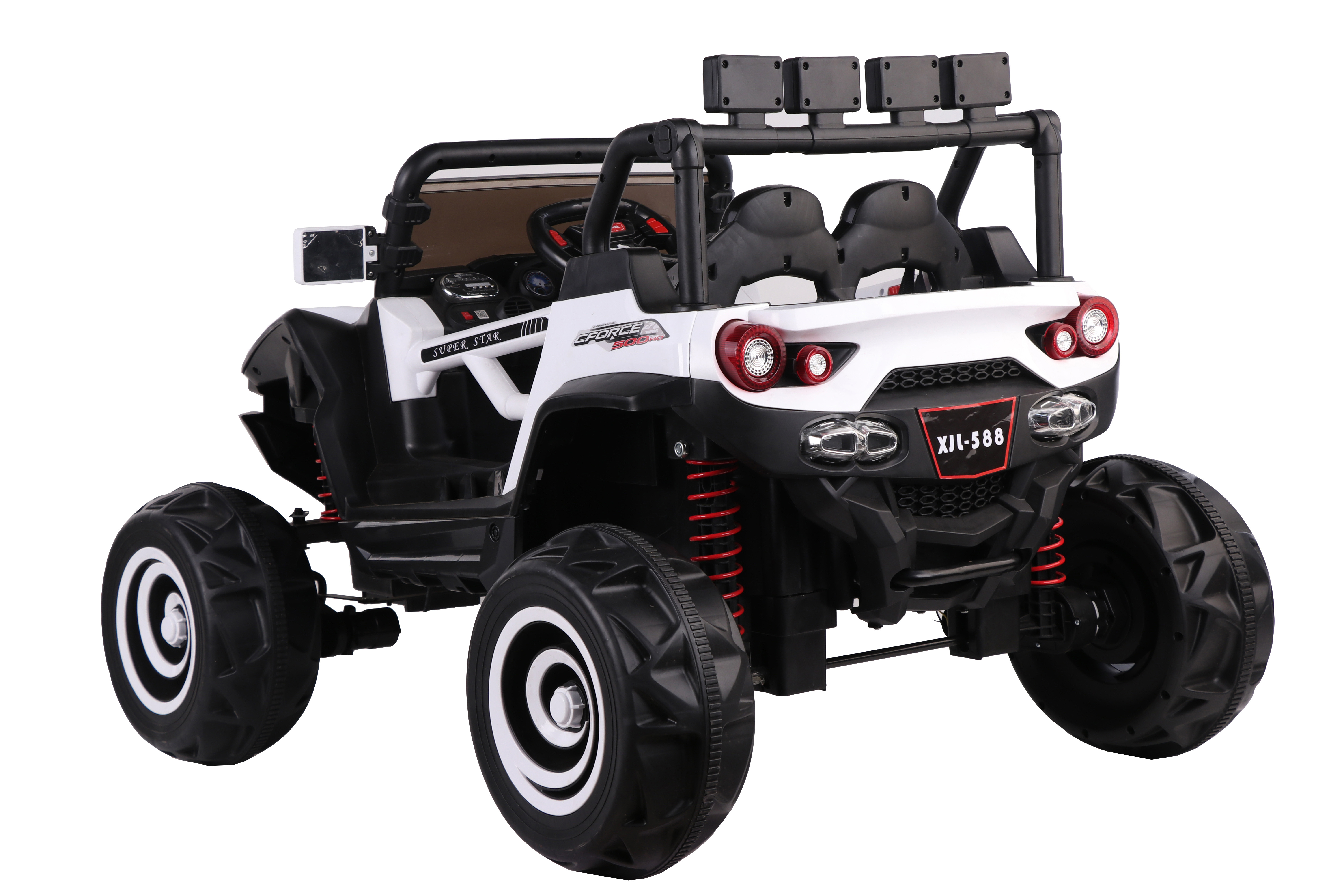 Portable Lever and One-to-One Remote Control Supply Swing Ride-On Car for Children