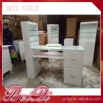 Modern manicure table vacuum and nail salon furniture cheap nail table white