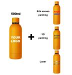 Touch Rubber Paint Double Wall Vacuum Flask Tumbler 500ml Stainless Steel Water