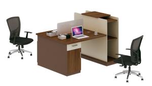 Quality modern wooden 2 seater office workstaion table office furniture wholesale