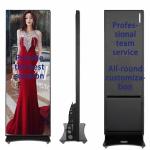 Indoor Digital LED Poster Screen For Shopping Mall Floor Stand Display OEM Voll