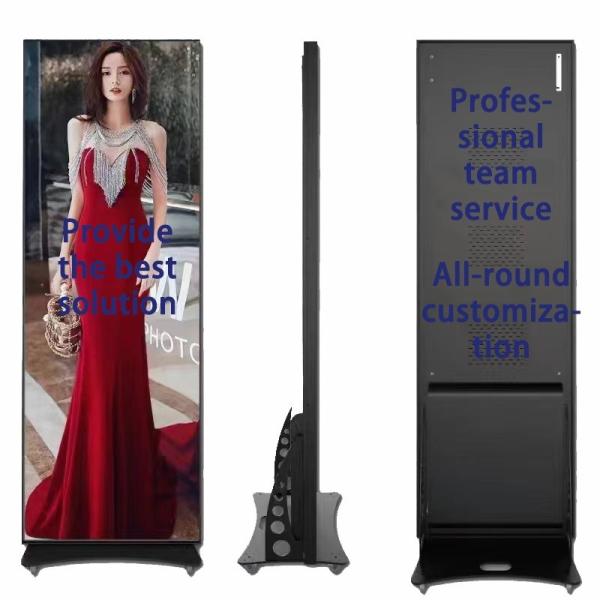 Indoor Digital LED Poster Screen For Shopping Mall Floor Stand Display OEM Voll