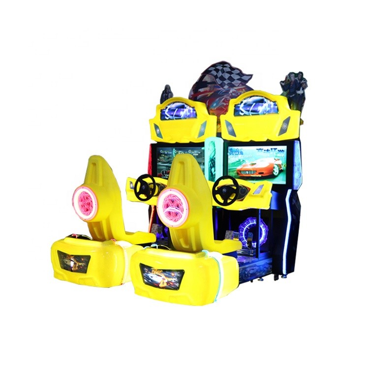 2 Player Coin Pusher Car Racing Simulator For Game Center