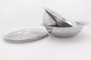 Quality 36cm Kitchen utensil metal soup deep basin various sizes grade steel rice bowl wholesale