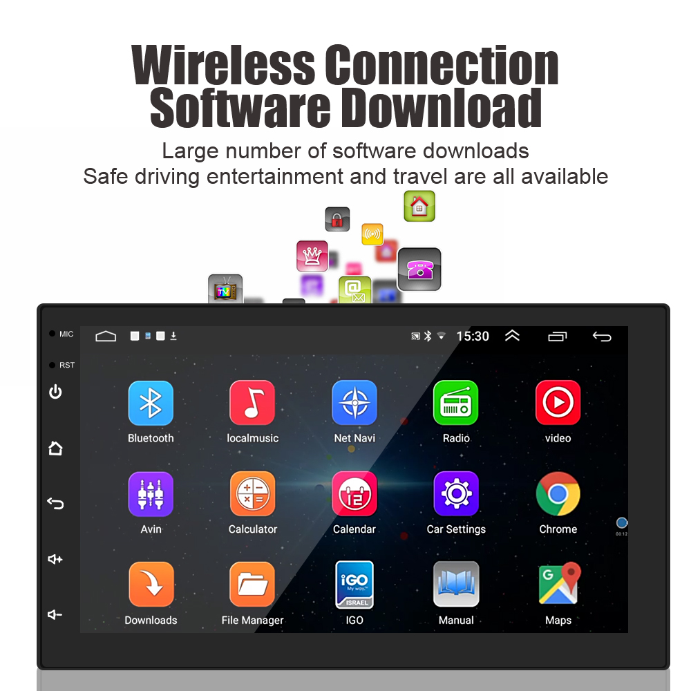 2 DIN Car Radio Android 11.0 GPS Navi for Apple Carplay Android Auto Other Combination