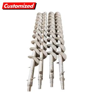China Stainless Steel Screw Flight Auger Blade Sectional Spiral Blade Helical Flight on sale