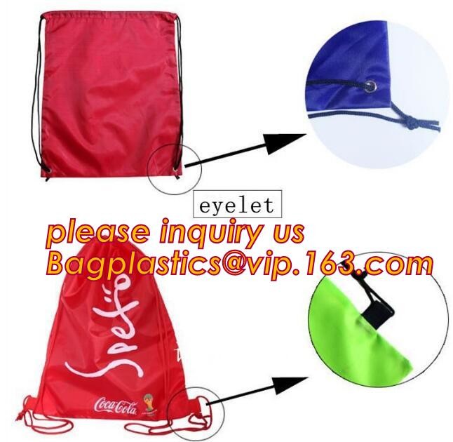 Recycled Foldable Nylon Polyester Tote Bag with logos polyester shopping bag Custom advertising handle non woven bag PAC