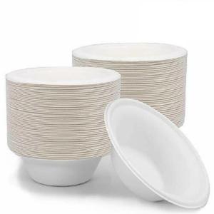 Quality Restaurants Eco Sustainable Biodegradable Compostable Sugarcane Bagasse Bowl 12oz wholesale