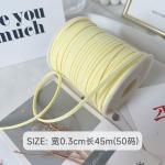 3mm Suede Leather Velvet Ribbon ISO9001 Blue Velvet Ribbon Wired