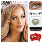 KSSEYE Natural Color Contact Lenses Blue Fashion Cosmetic Colored Eye Contact
