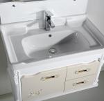 PVC bathroom vanity / wall cabinet / hanging cabinet / walnut color for bathroom
