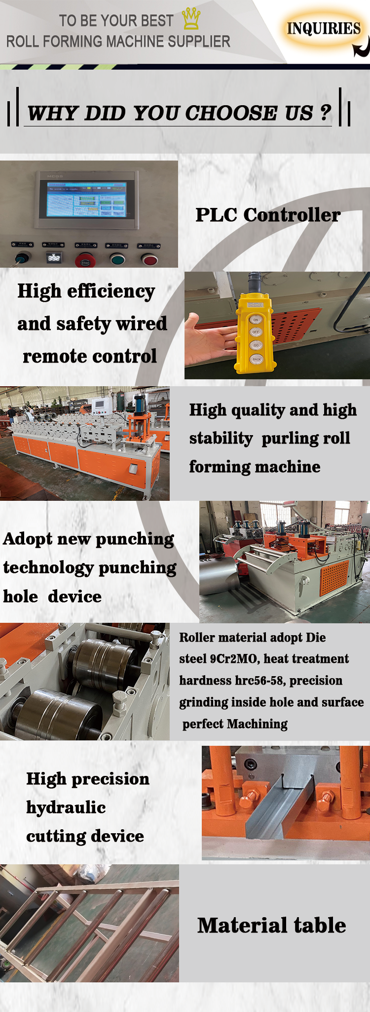 80-300 c z purlin roll forming machine C Z steel frame purlin machine