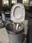 Vacuum Flush Stainless Steel Toilet Bowl 0.6Mpa Air Pressure 0.45L Water
