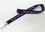 Promotion Gifts Silk Screen Lanyards / Breakaway Id Lanyard With Colorful Stars